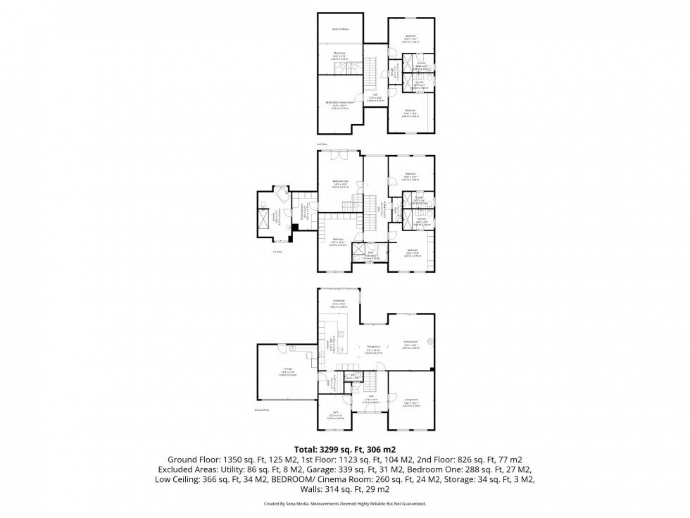 Floorplan for Oughtrington Lane, Lymm, WA13