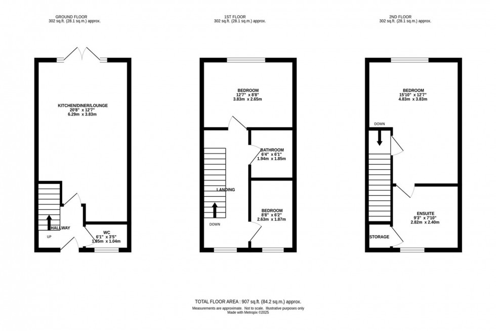 Floorplan for Vincent Street, Macclesfield, SK11