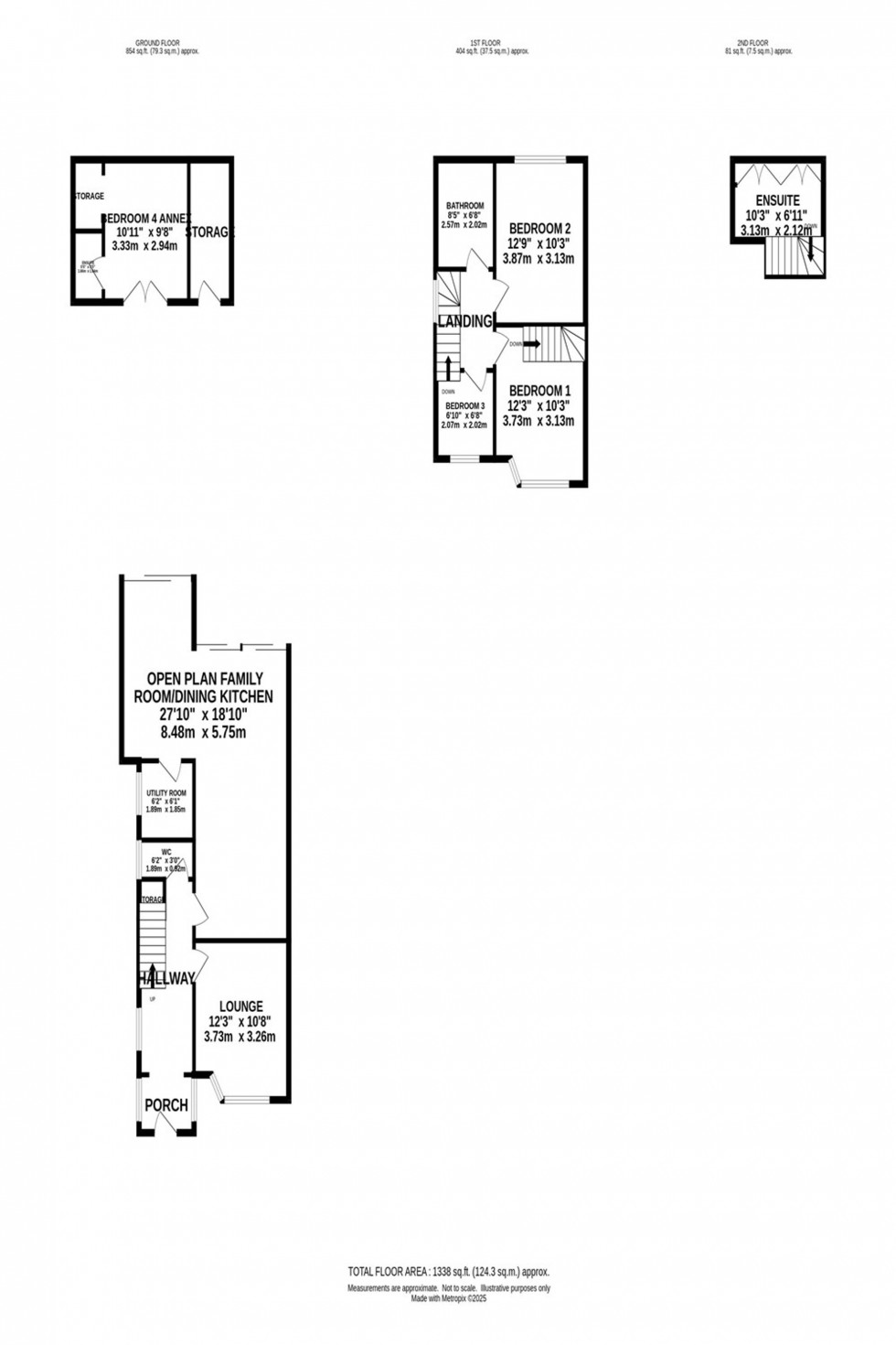 Floorplan for Park Brook Road, Macclesfield, SK11
