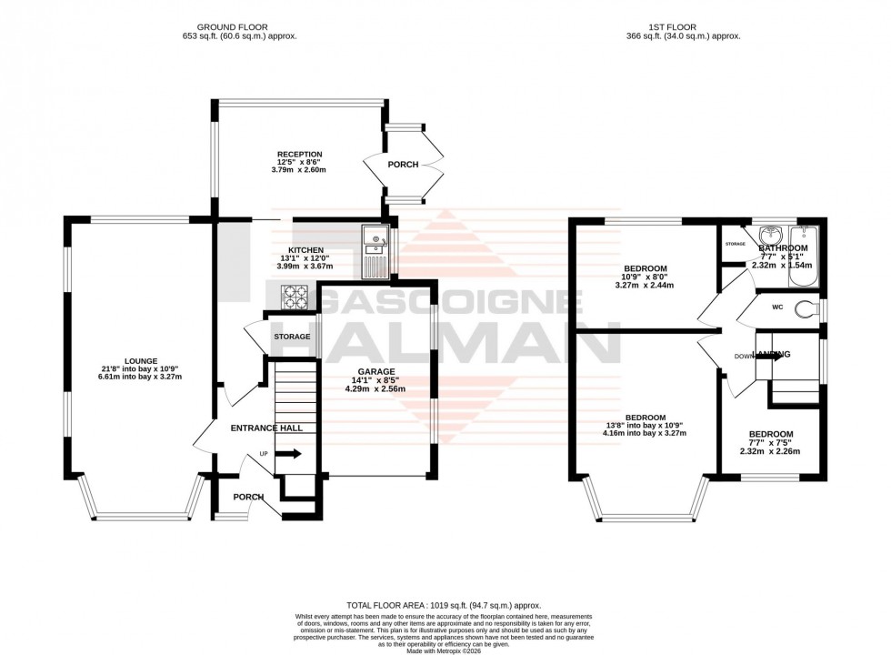 Floorplan for Newlyn Drive, Sale, M33