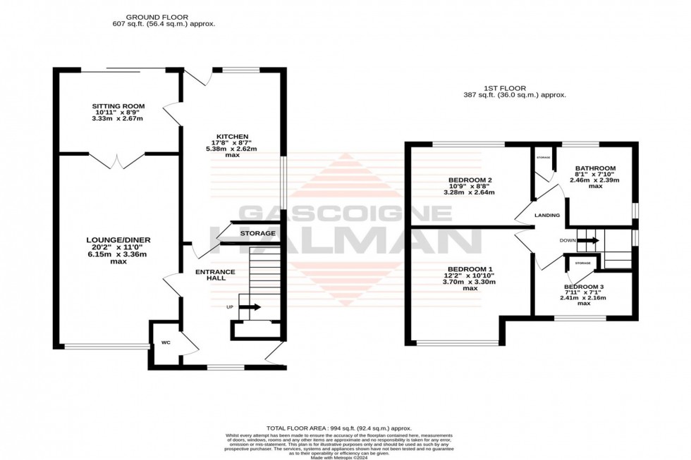 Floorplan for Wenlock Road, Sale, M33
