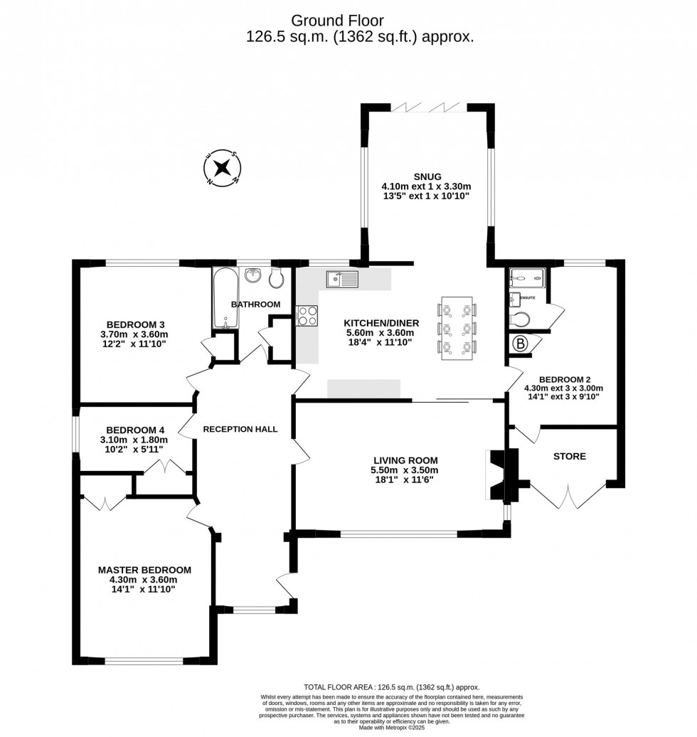 Floorplan for High Street, Tarvin, CH3