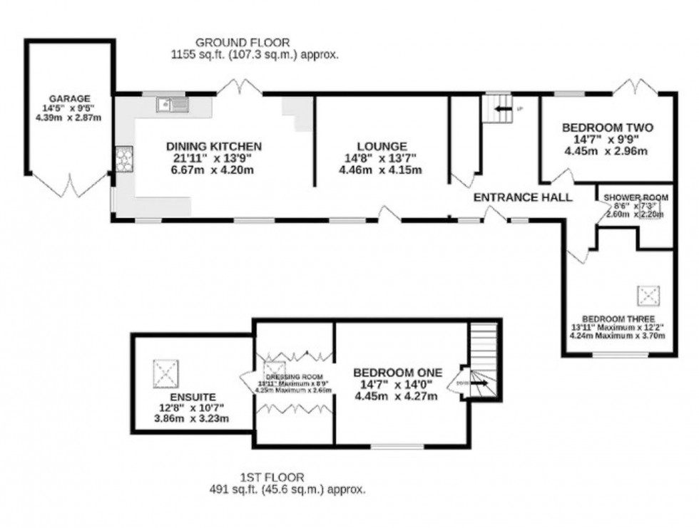 Floorplan for Kidnal, Malpas, SY14