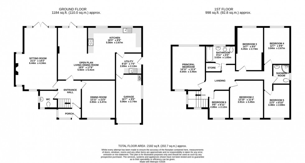 Floorplan for Broad Walk, Wilmslow, SK9