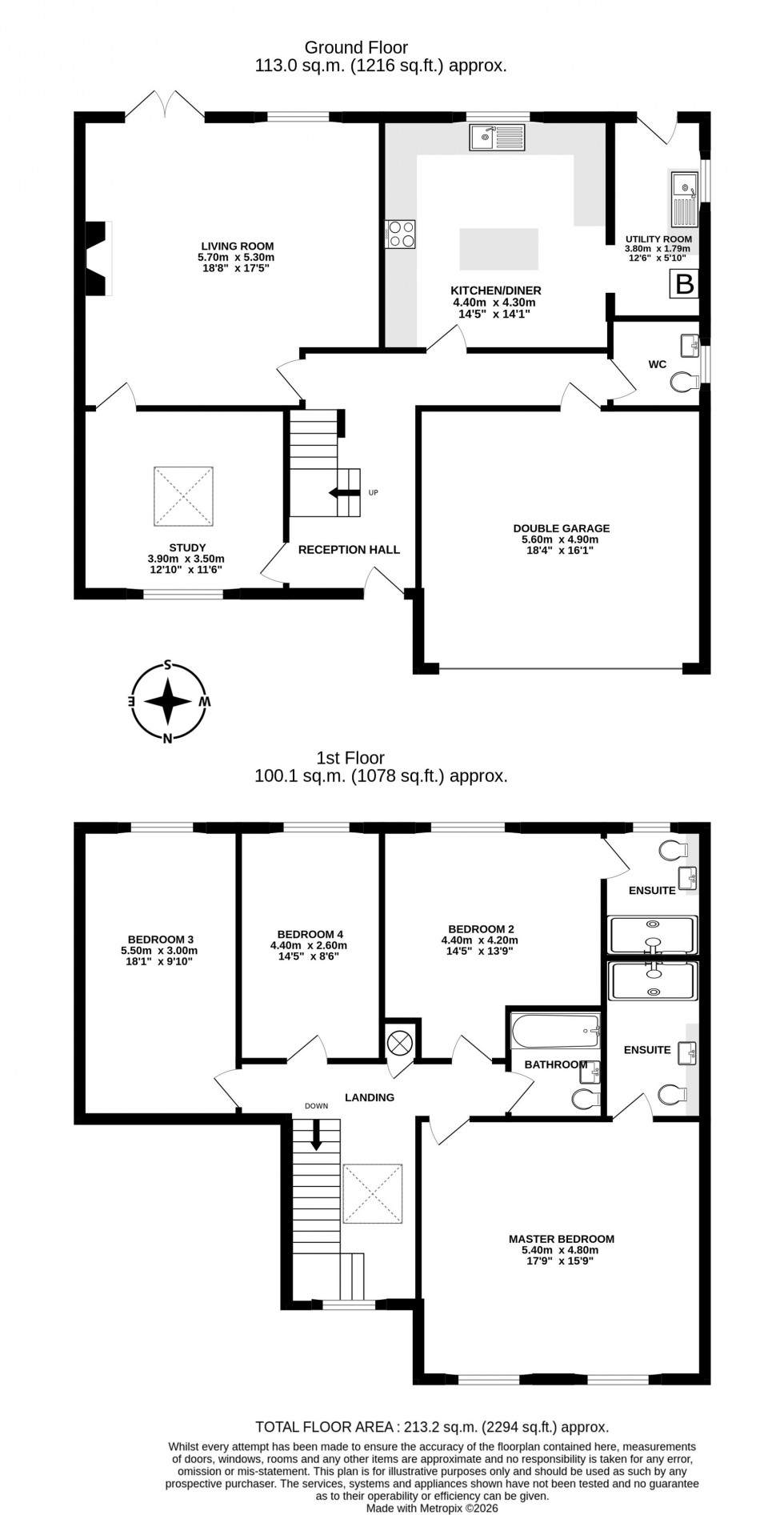 Floorplan for Threapwood, Malpas, SY14