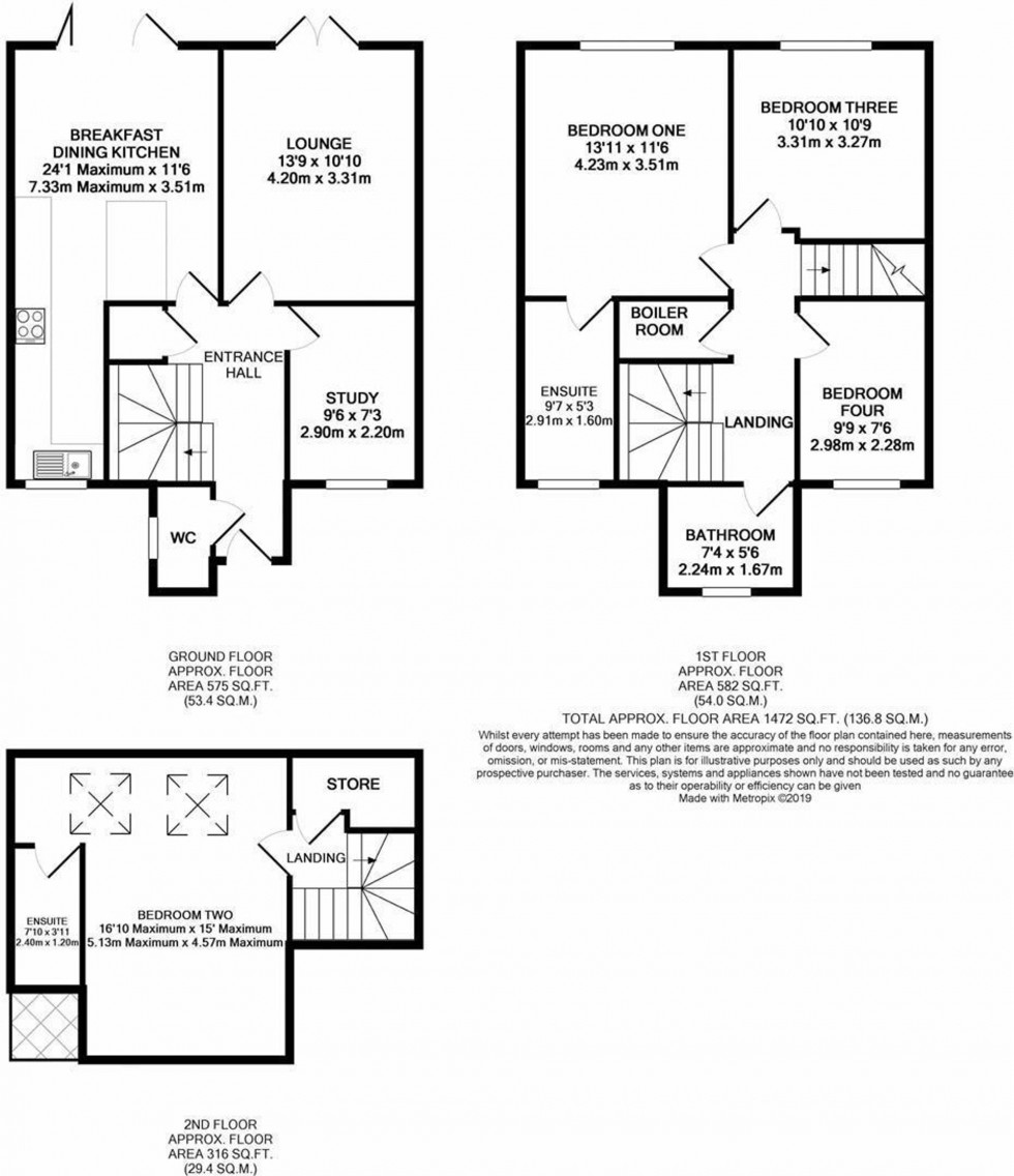 Floorplan for The Chantry, Calveley, CW6