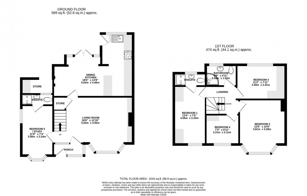 Floorplan for 21 Lacey, Avenue, SK9