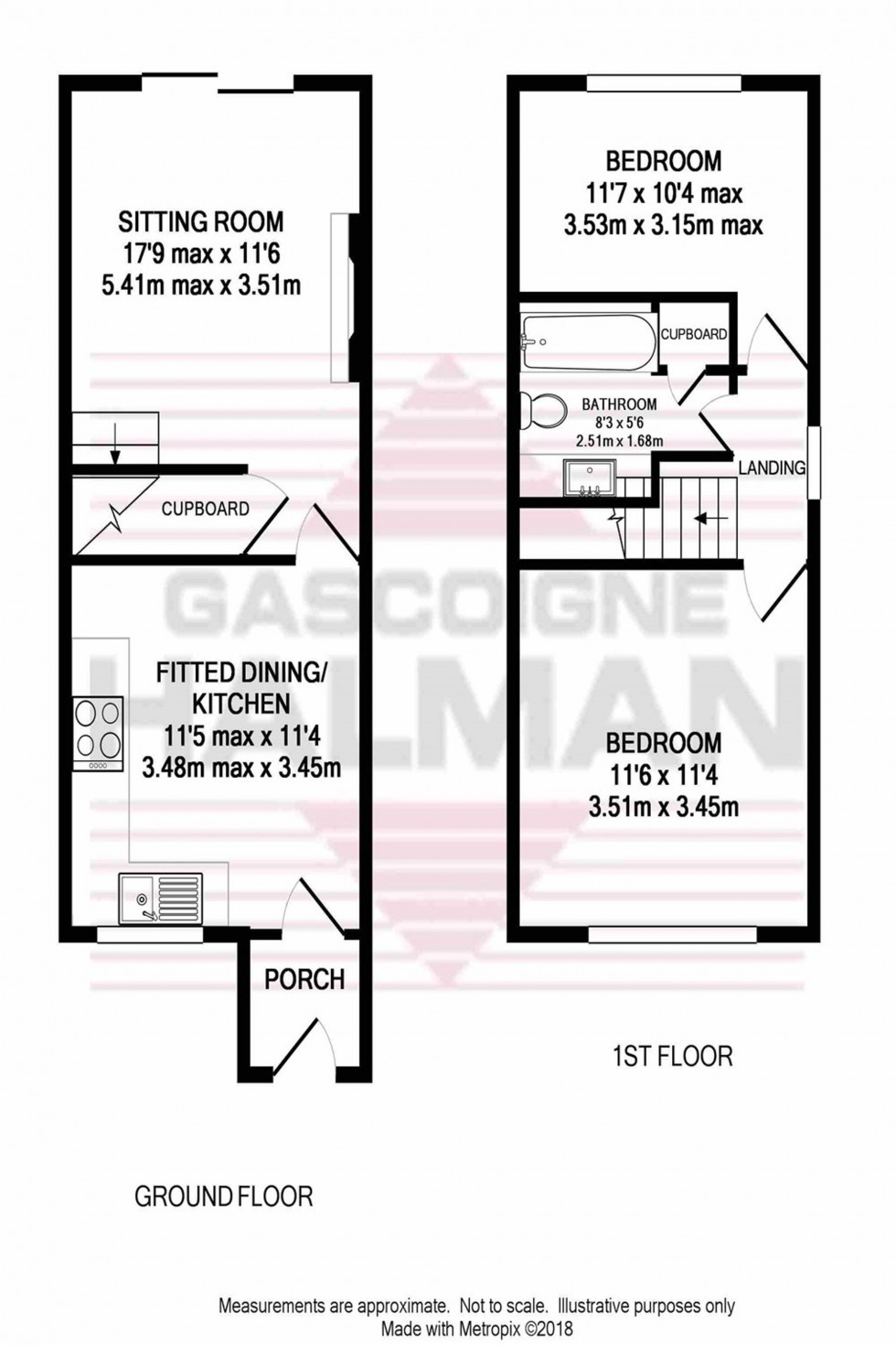 Floorplan for New Road, Whaley Bridge, SK23