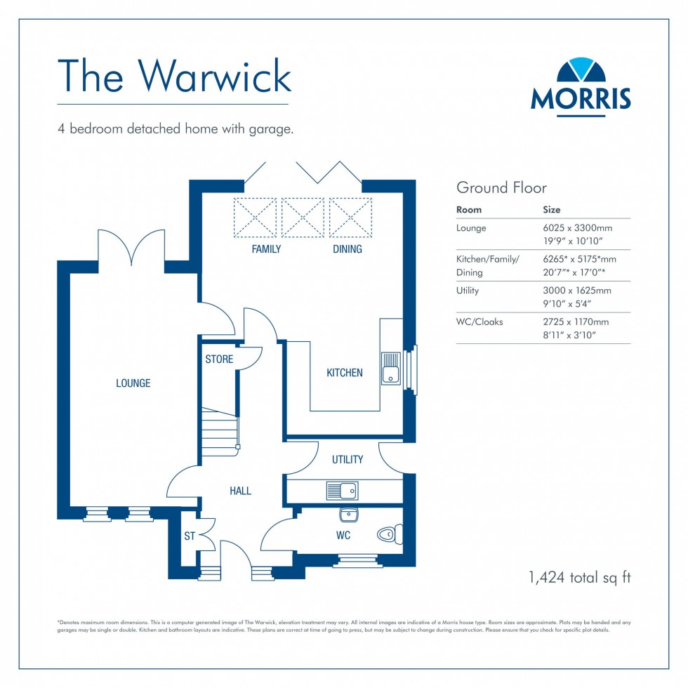 Floorplan for Chester Road, Preston On The Hill, WA4