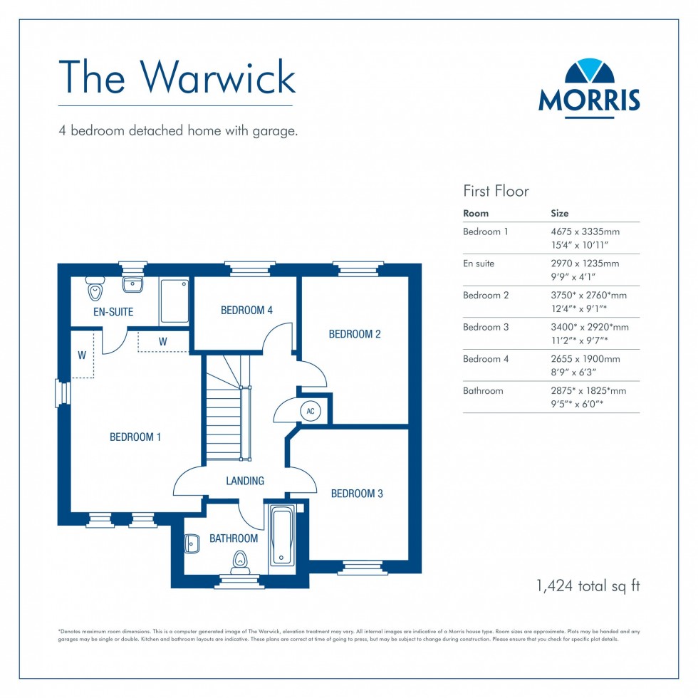 Floorplan for Chester Road, Preston On The Hill, WA4