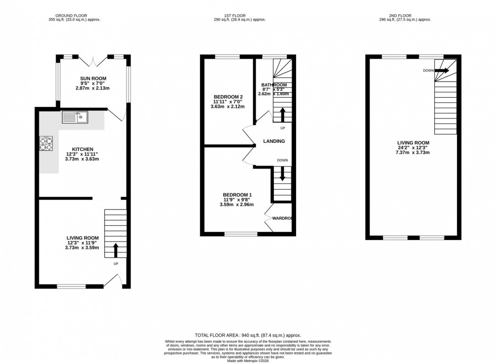 Floorplan for Arley Grove, Lymm, WA13