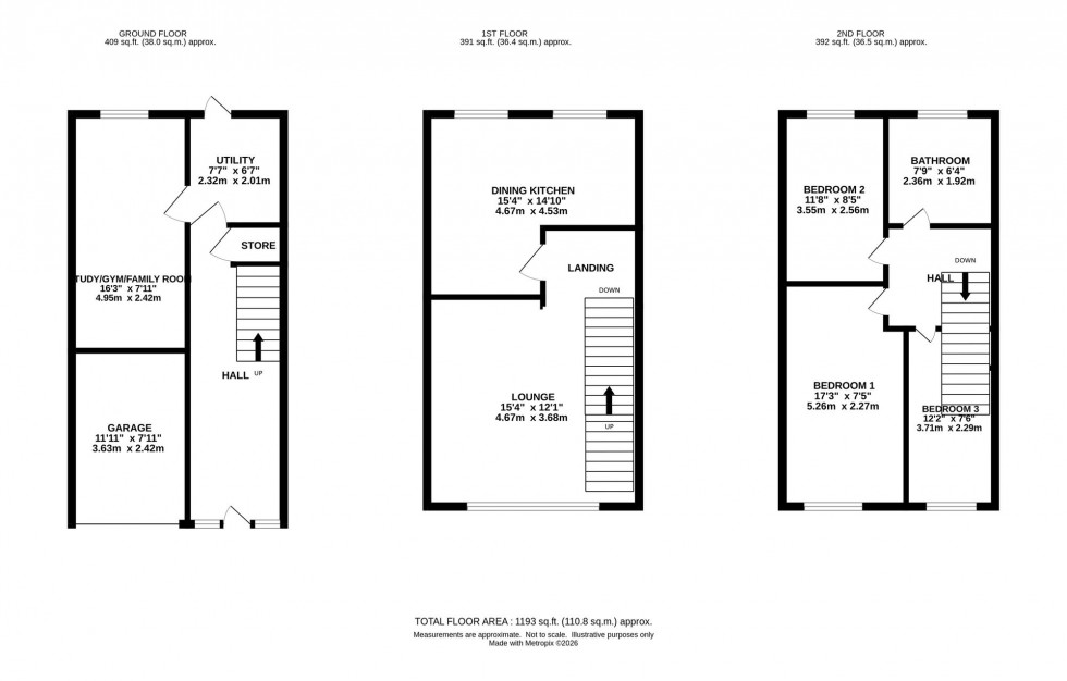 Floorplan for Lyme Grove, Romiley, SK6