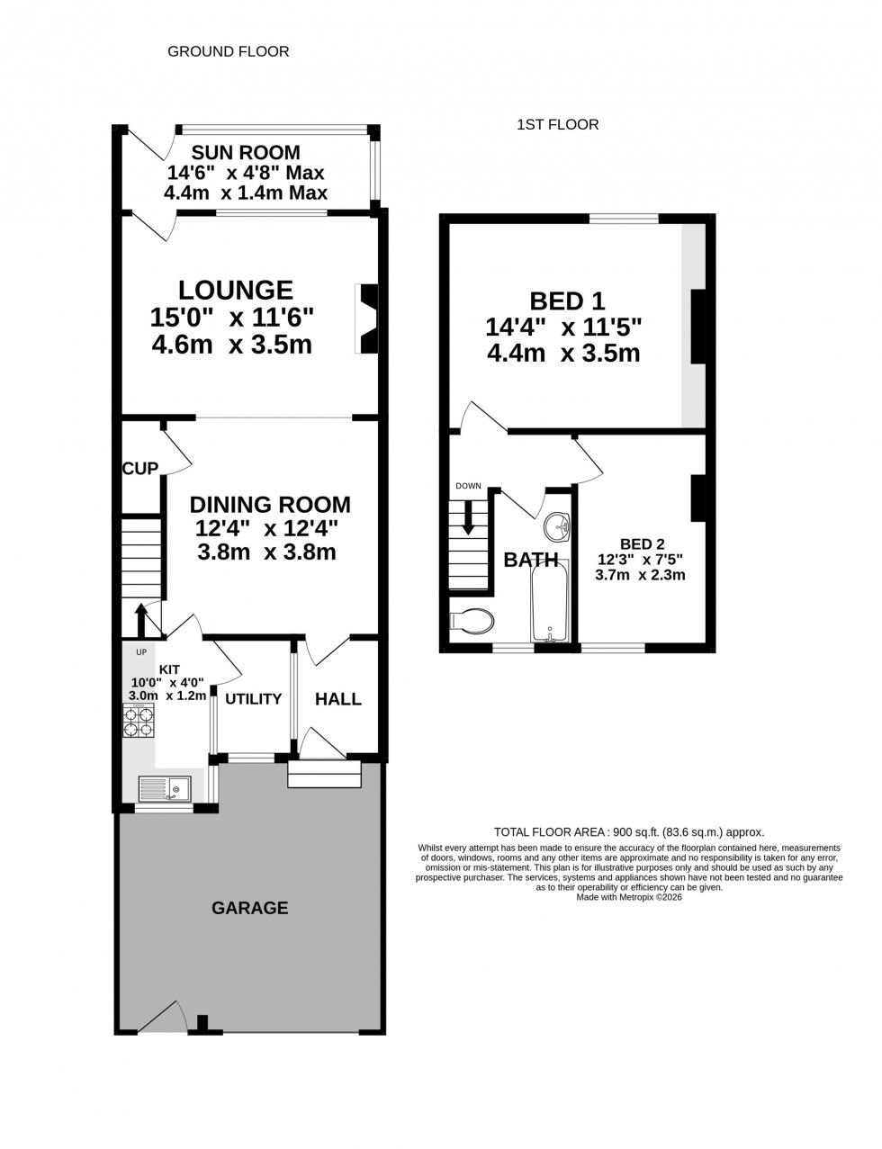 Floorplan for Brick Kiln Row, Bowdon, WA14