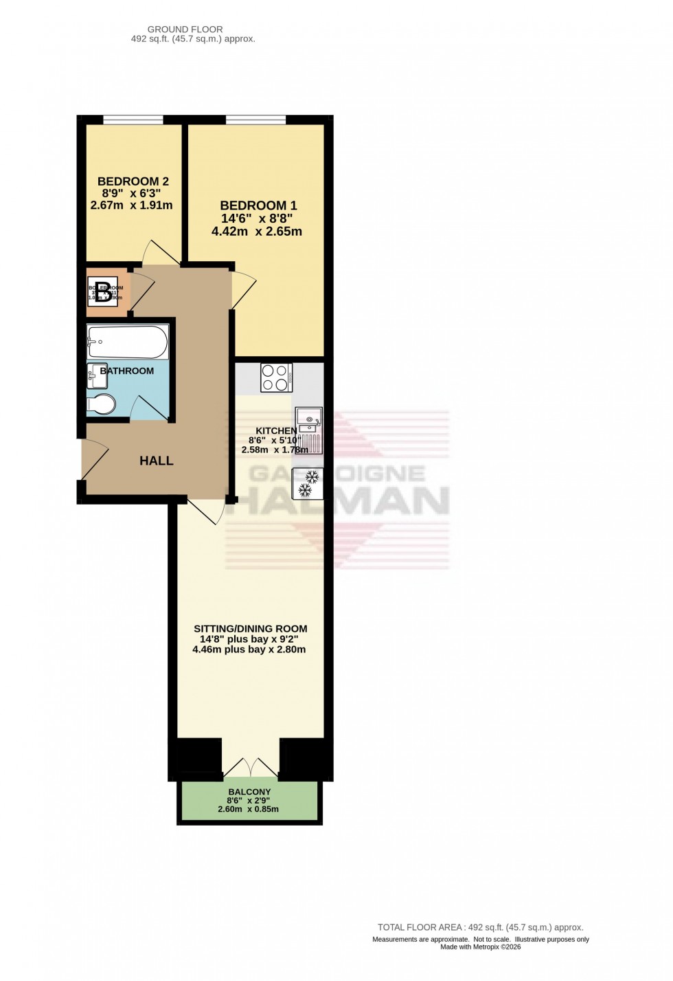 Floorplan for Kinderlee Way, Chisworth, SK13