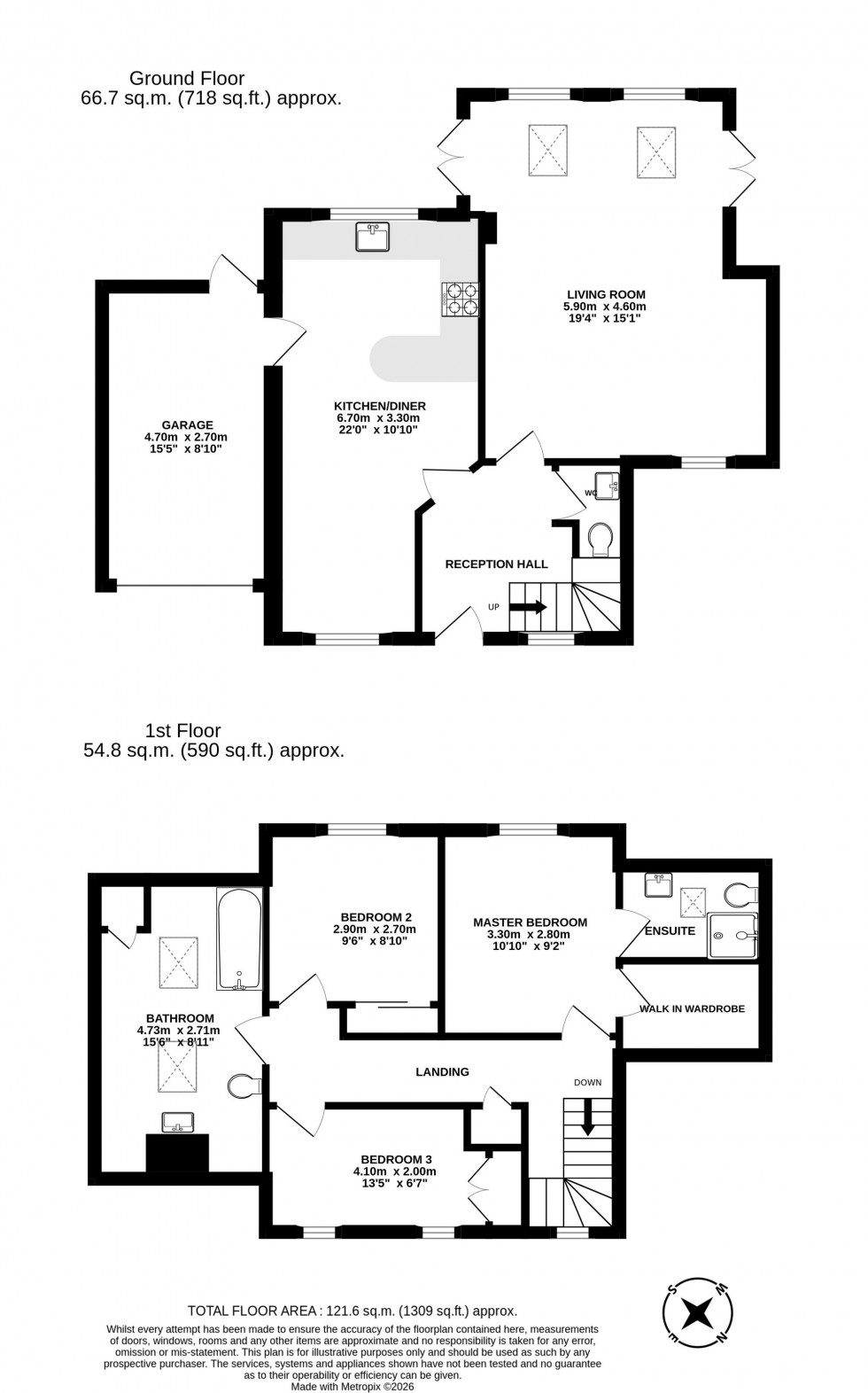 Floorplan for Chester Road, Kelsall, CW6