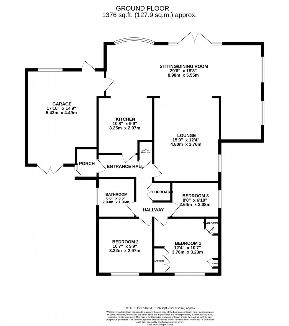Floorplan for Parklands Way, Poynton, SK12
