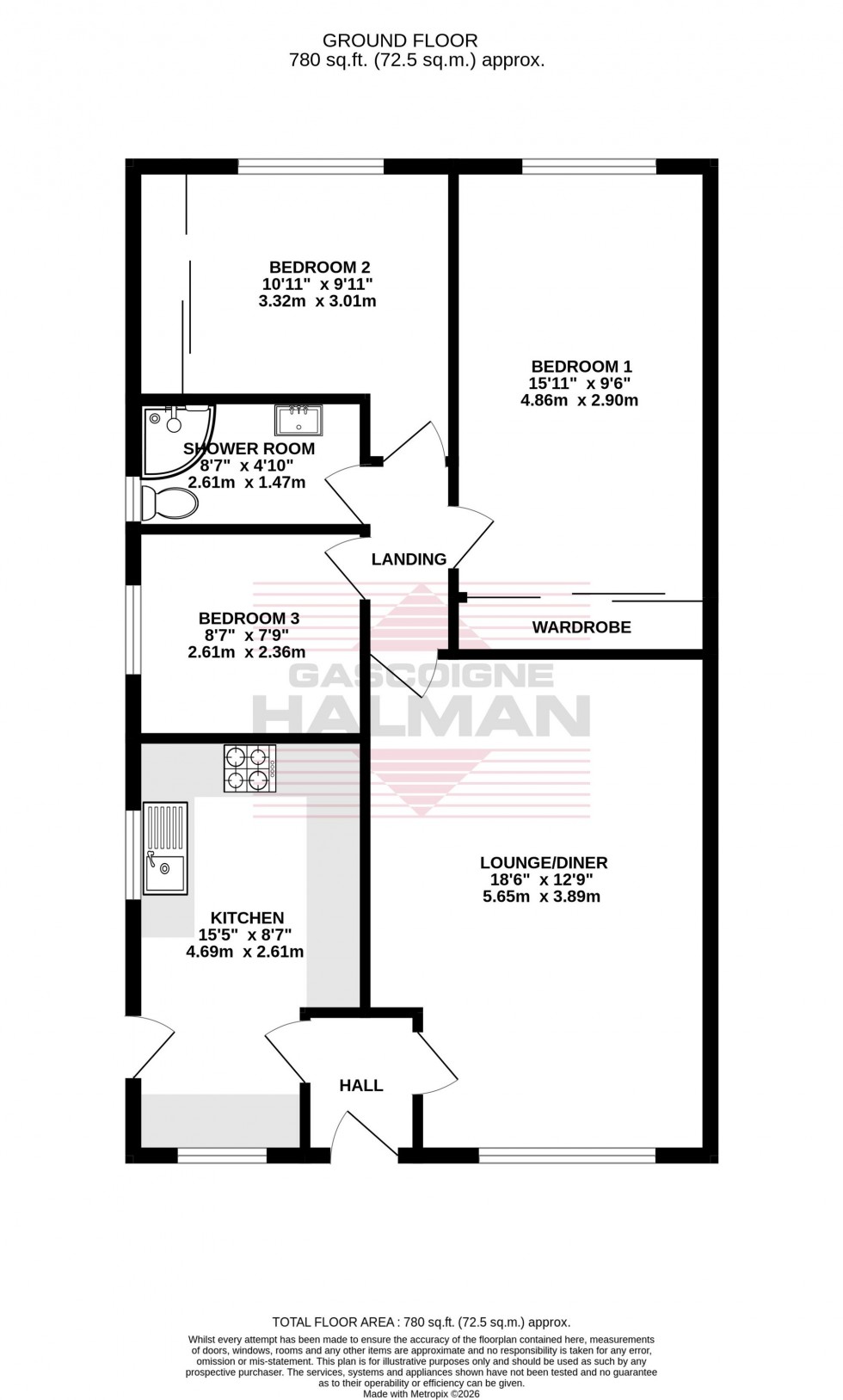 Floorplan for Birchdale Avenue, Heald Green, SK8