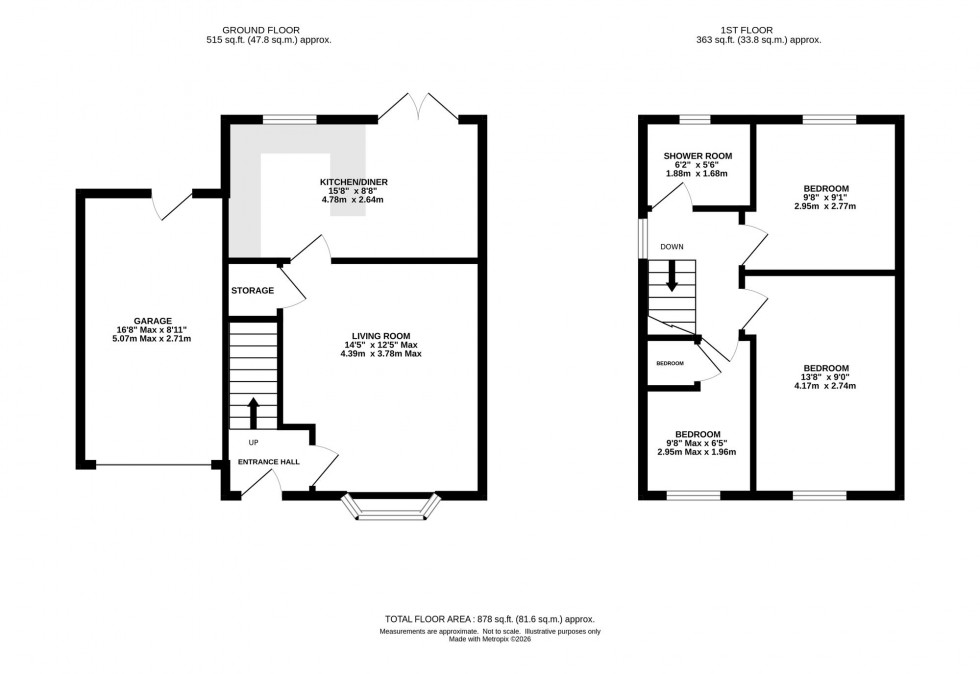 Floorplan for Medway Crescent, Altrincham, WA14