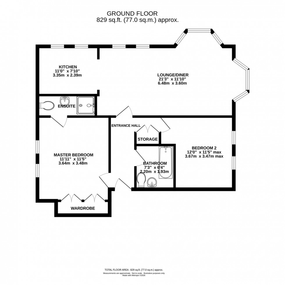 Floorplan for Jodrell Drive, Grappenhall, WA4