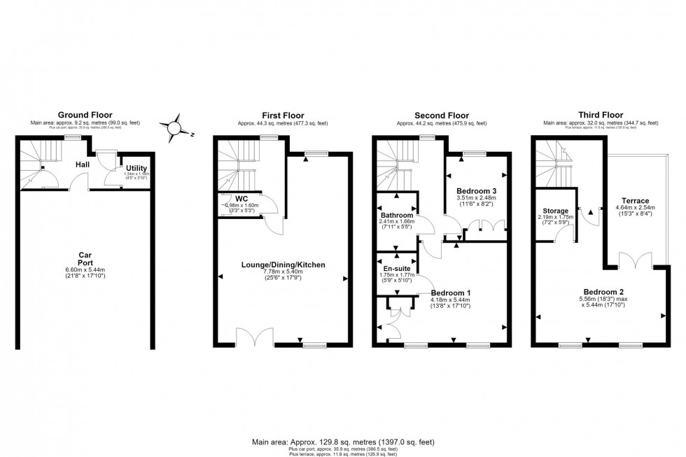 Floorplan for Hill View Mews, Frodsham, WA6