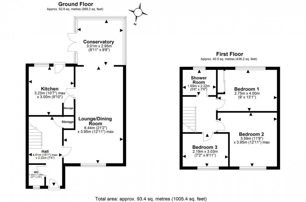 Floorplan for Ship Street, Frodsham, WA6