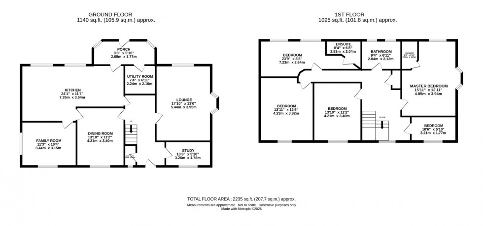 Floorplan for Beech Hall Drive, Macclesfield, SK10