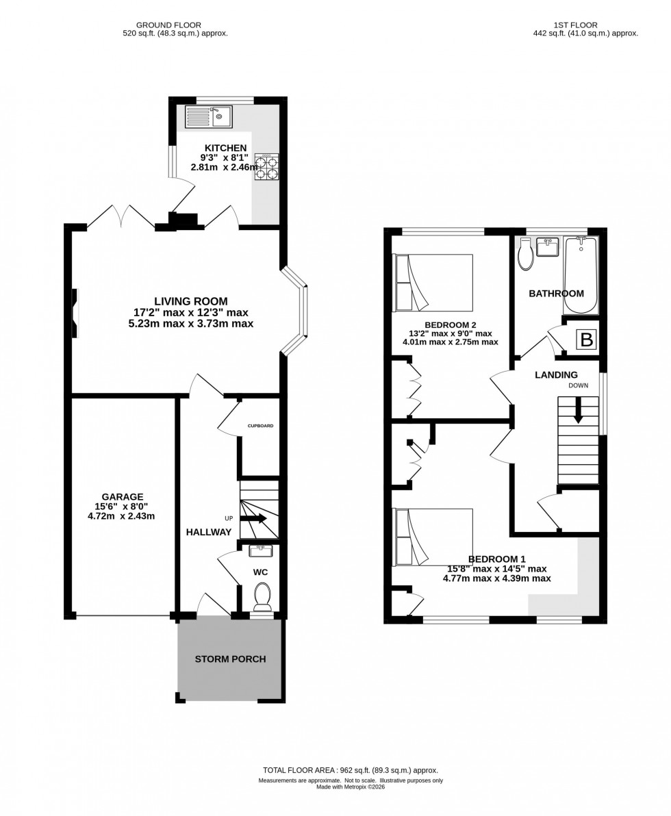 Floorplan for Field Side Close, Mobberley, WA16