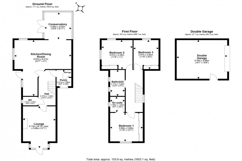 Floorplan for Rodgers Close, Frodsham, WA6