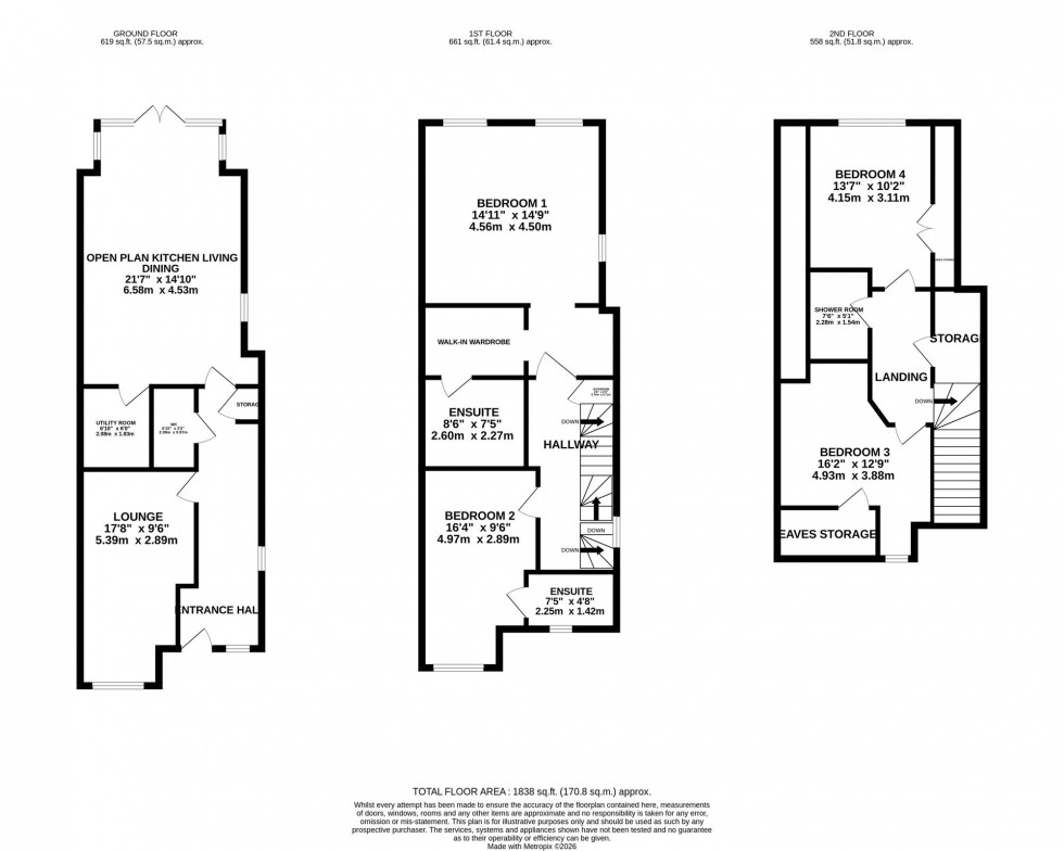 Floorplan for Woodford Road, Poynton, SK12