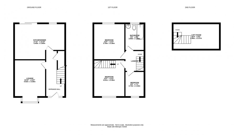Floorplan for Compstall Road, Marple Bridge, SK6