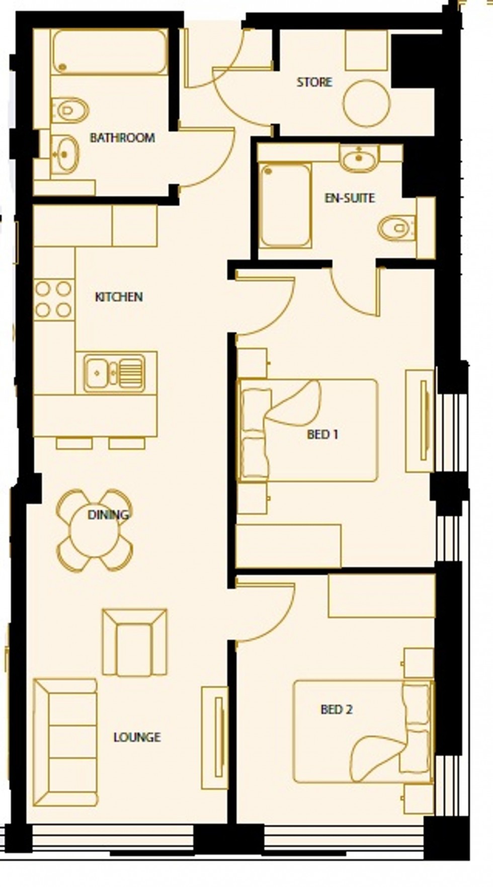 Floorplan for 126 Washway Road, Sale, M33