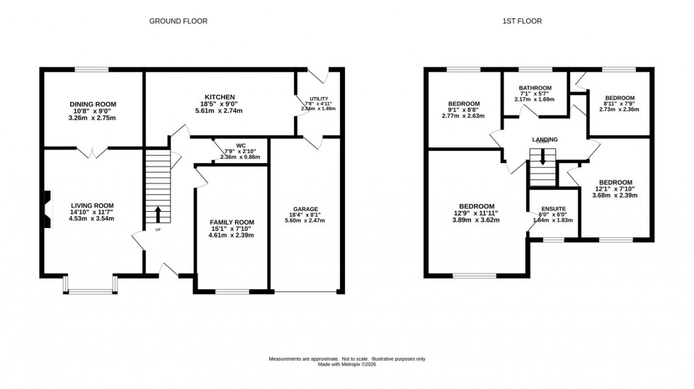 Floorplan for Hamble Way, Macclesfield, SK10