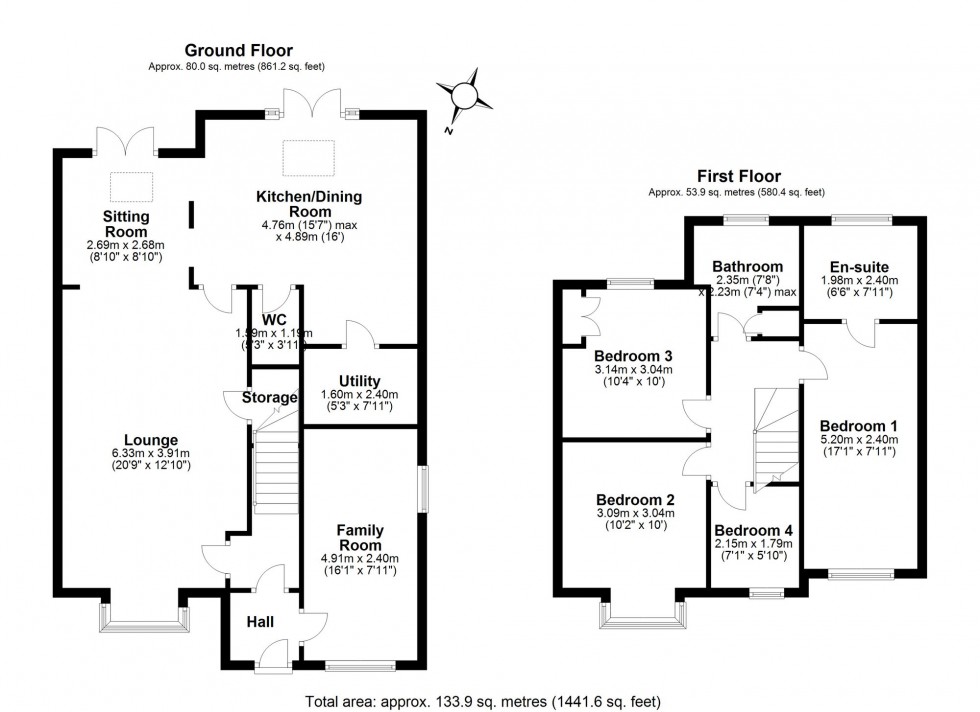 Floorplan for Primrose Lane, Alvanley, WA6