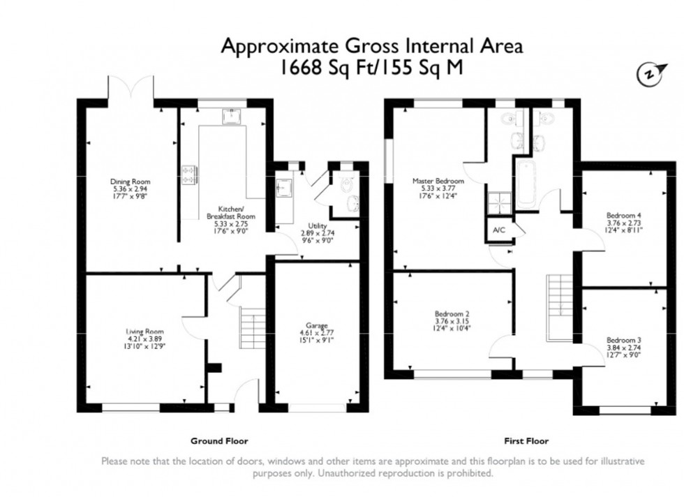 Floorplan for North Brook Road, Utkinton, CW6