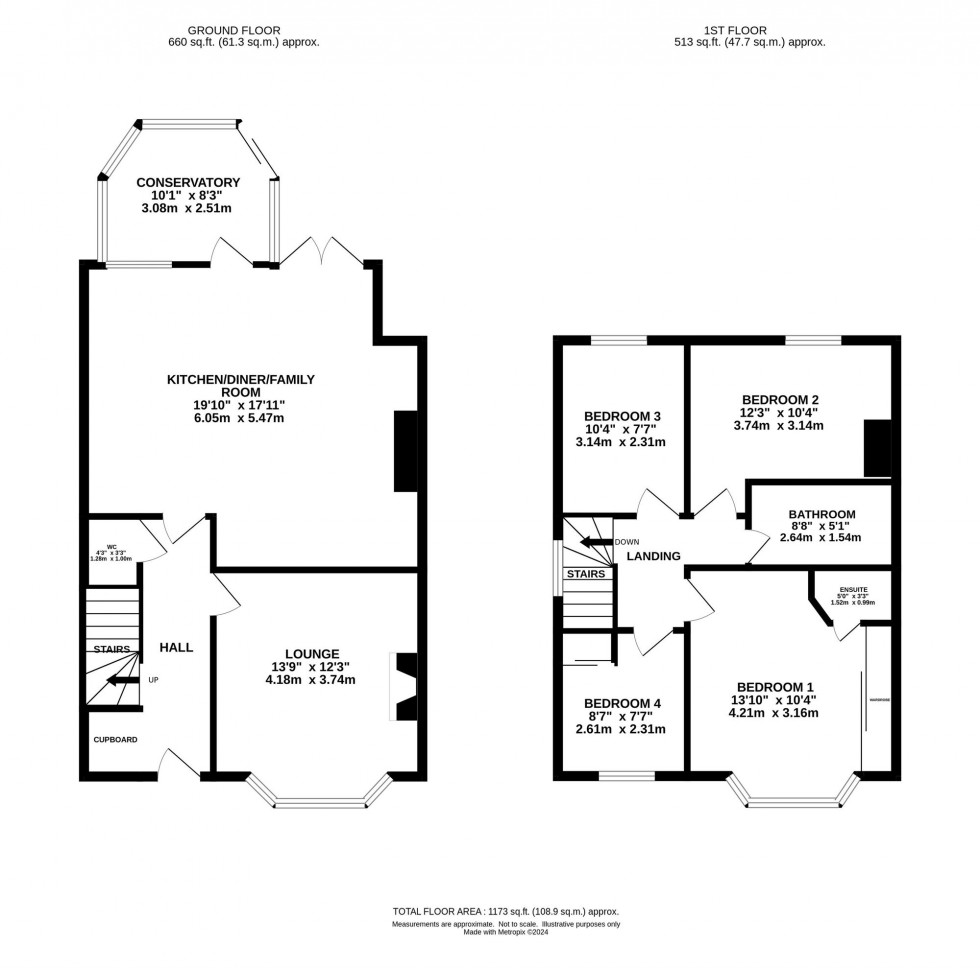 Floorplan for Warwick Road, Romiley, SK6