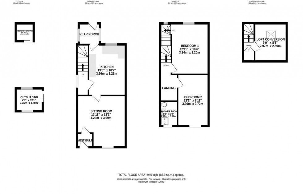 Floorplan for Macclesfield Road, Whaley Bridge, SK23