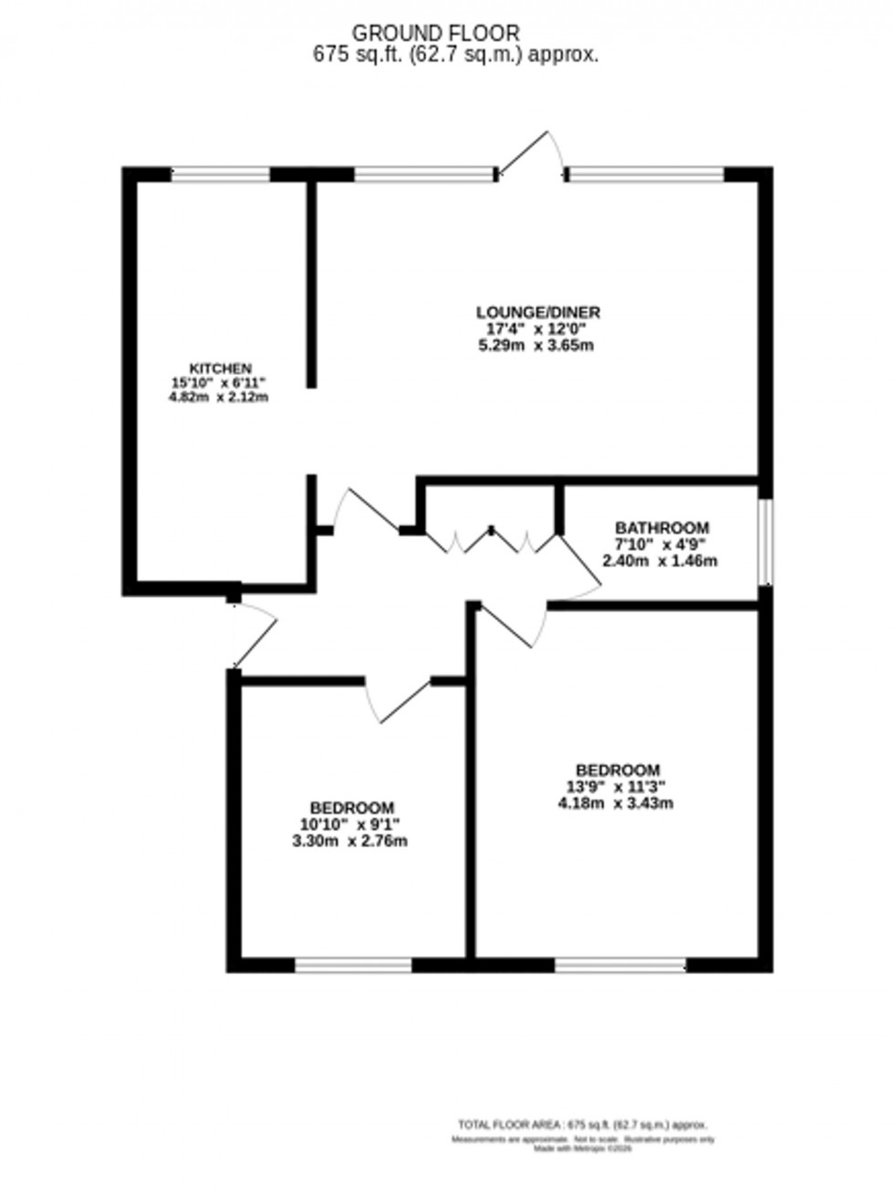 Floorplan for Prestbury Road, Macclesfield, SK10