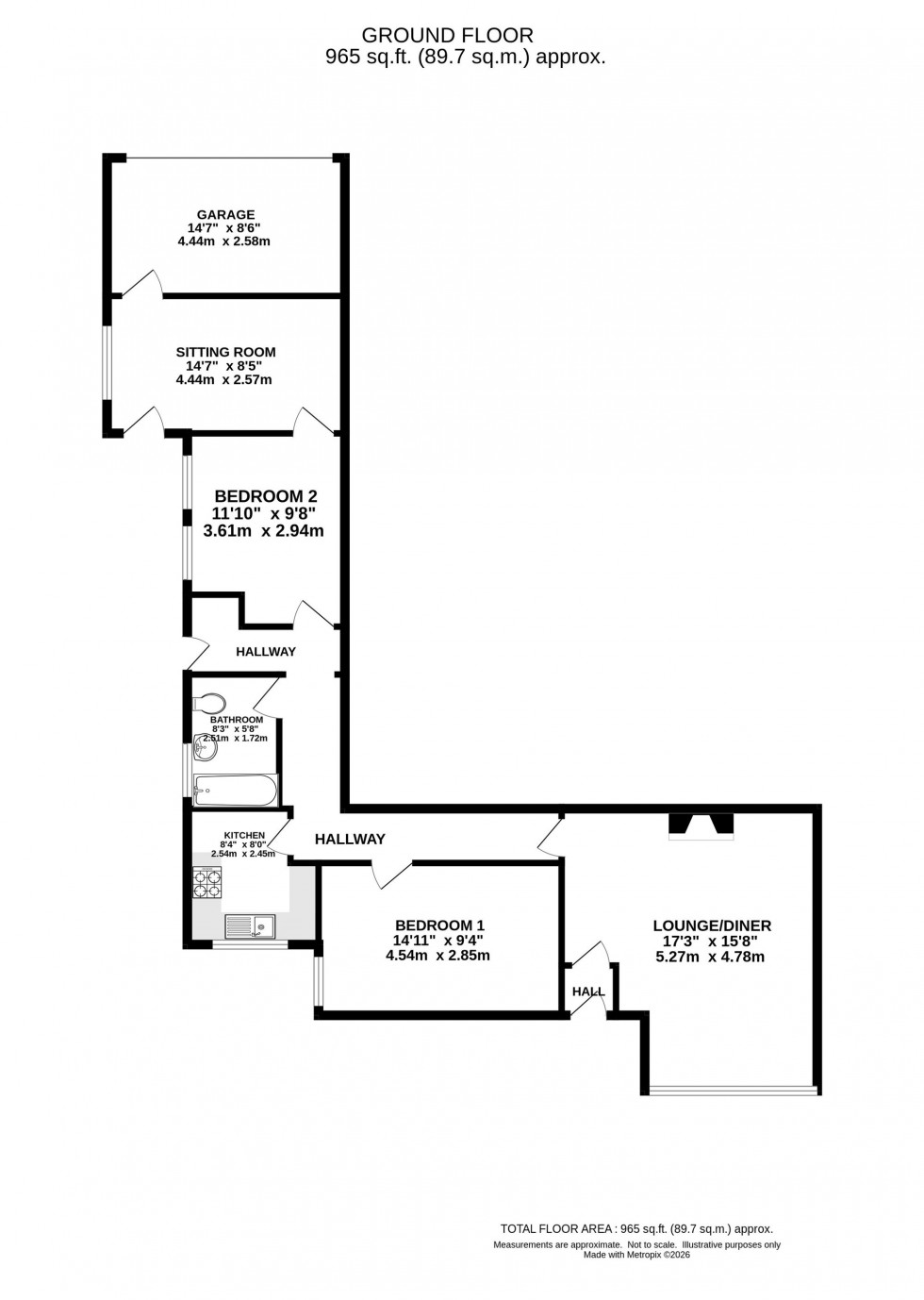Floorplan for Whitefield, Stockport, SK4