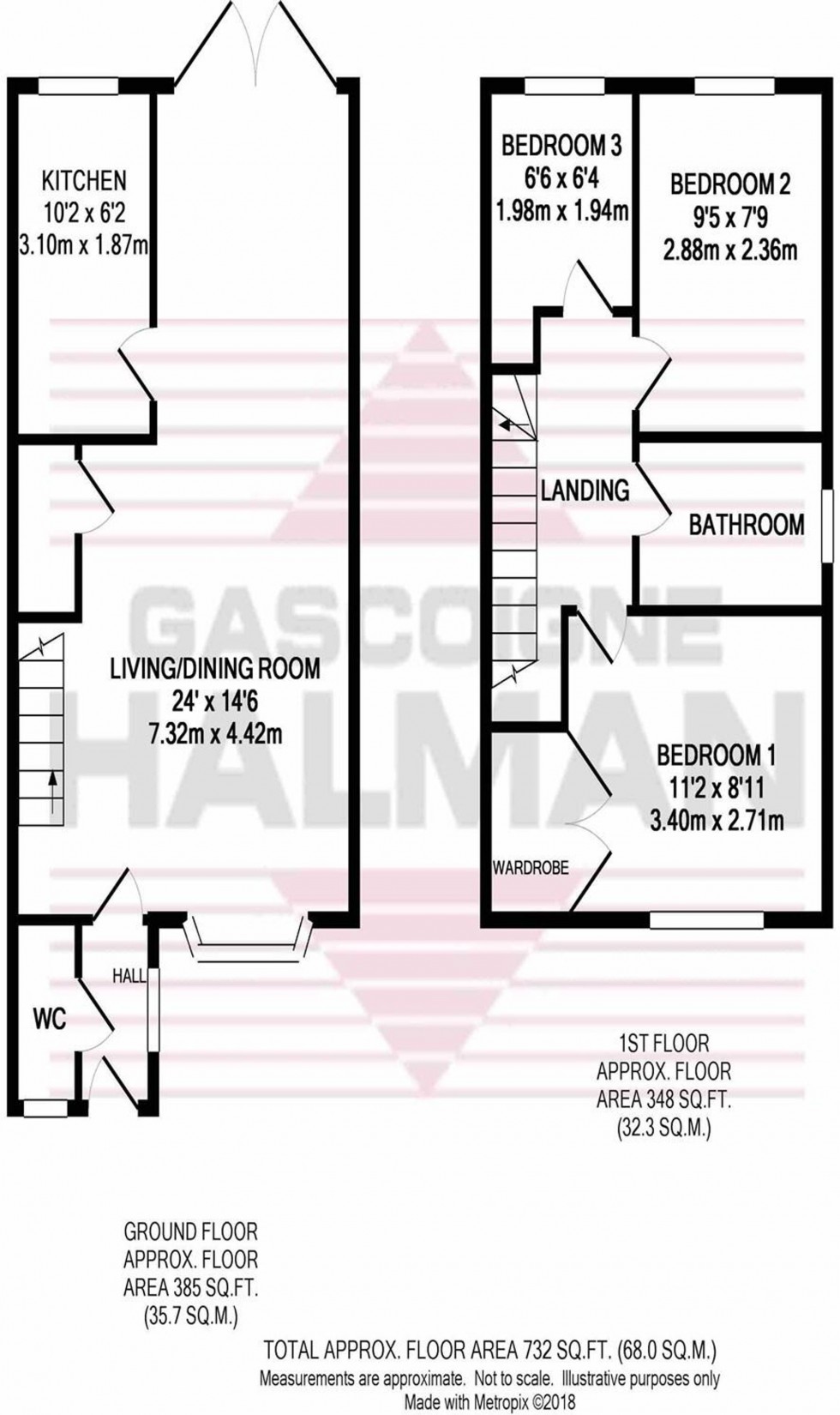 Floorplan for Lawnhurst Close, Cheadle Hulme, SK8