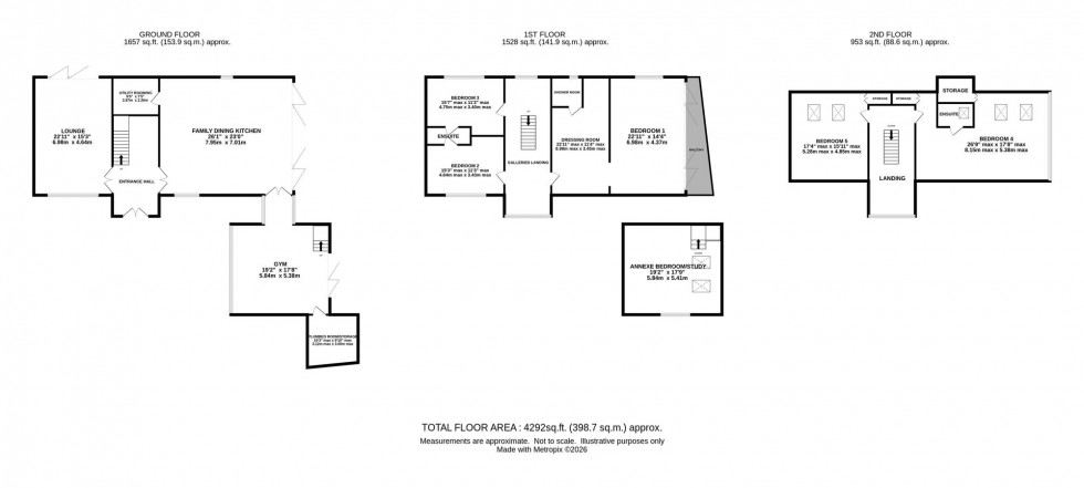 Floorplan for Northwich Road, Dutton, WA4