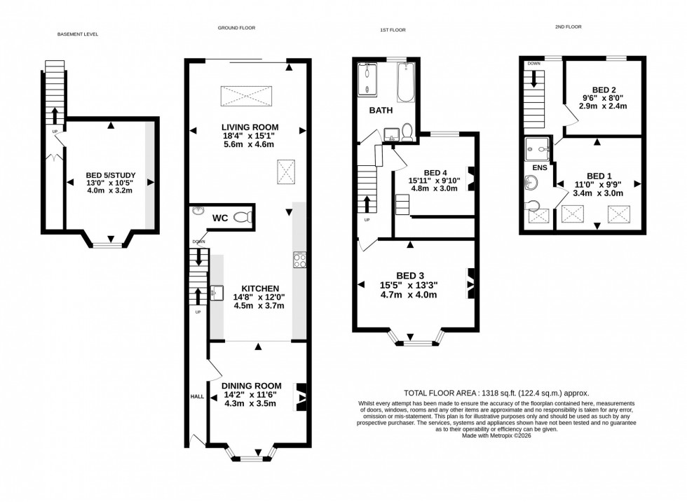 Floorplan for Elm Road, Hale, WA15