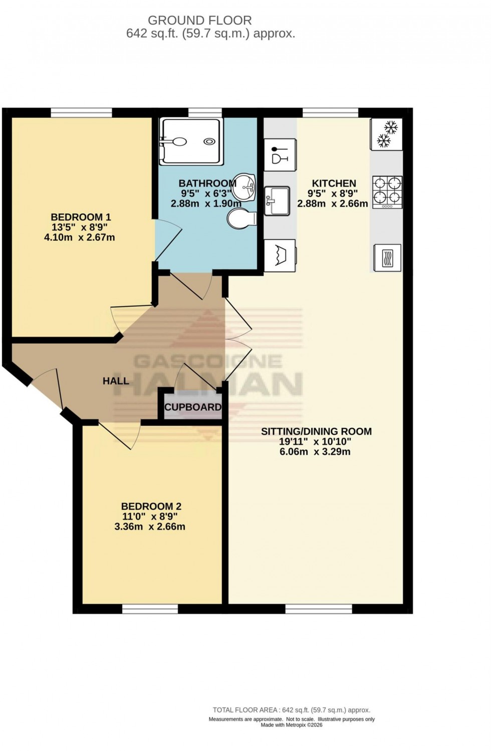 Floorplan for Samuel Wood Close, Glossop, SK13