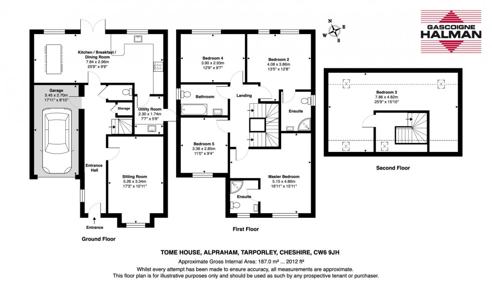Floorplan for Alpraham, Tarporley, CW6