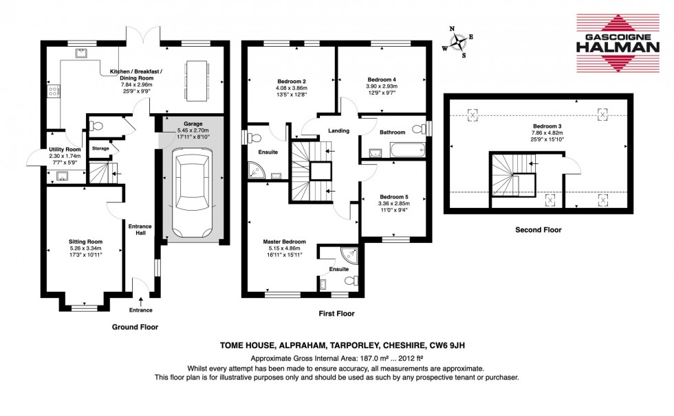 Floorplan for Alpraham, Tarporley, CW6