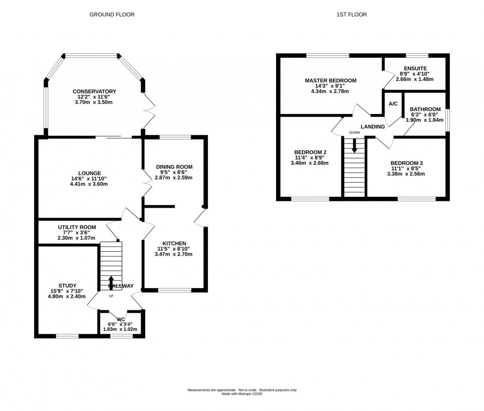 Floorplan for Linnet Grove, Macclesfield, SK10