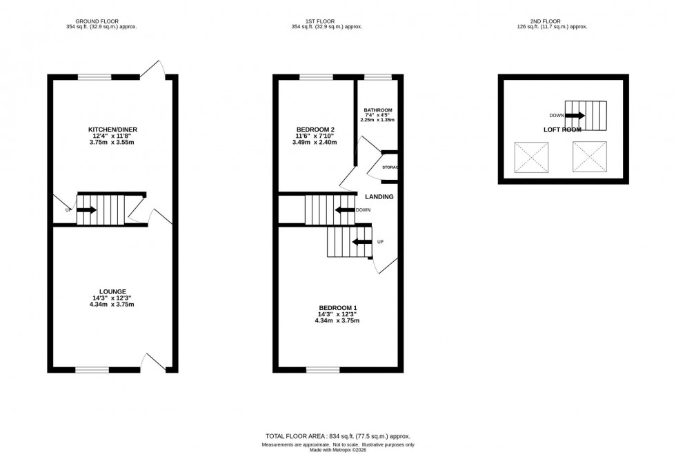 Floorplan for James Street, Macclesfield, SK11