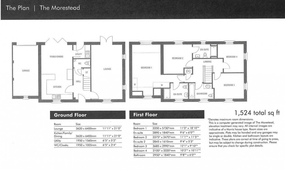 Floorplan for (Plot 42) The Meadow, London Road, SK11