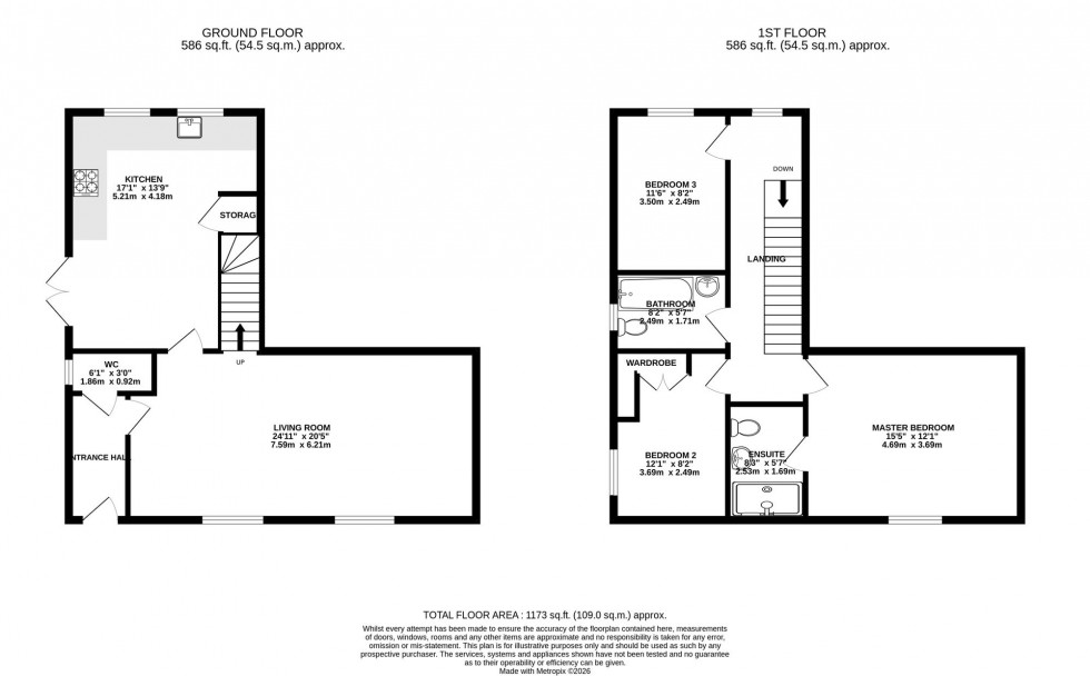 Floorplan for Bell Lane, Thelwall, WA4
