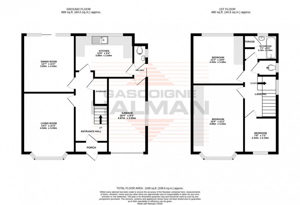 Floorplan for Woodbourne Road, Sale, M33
