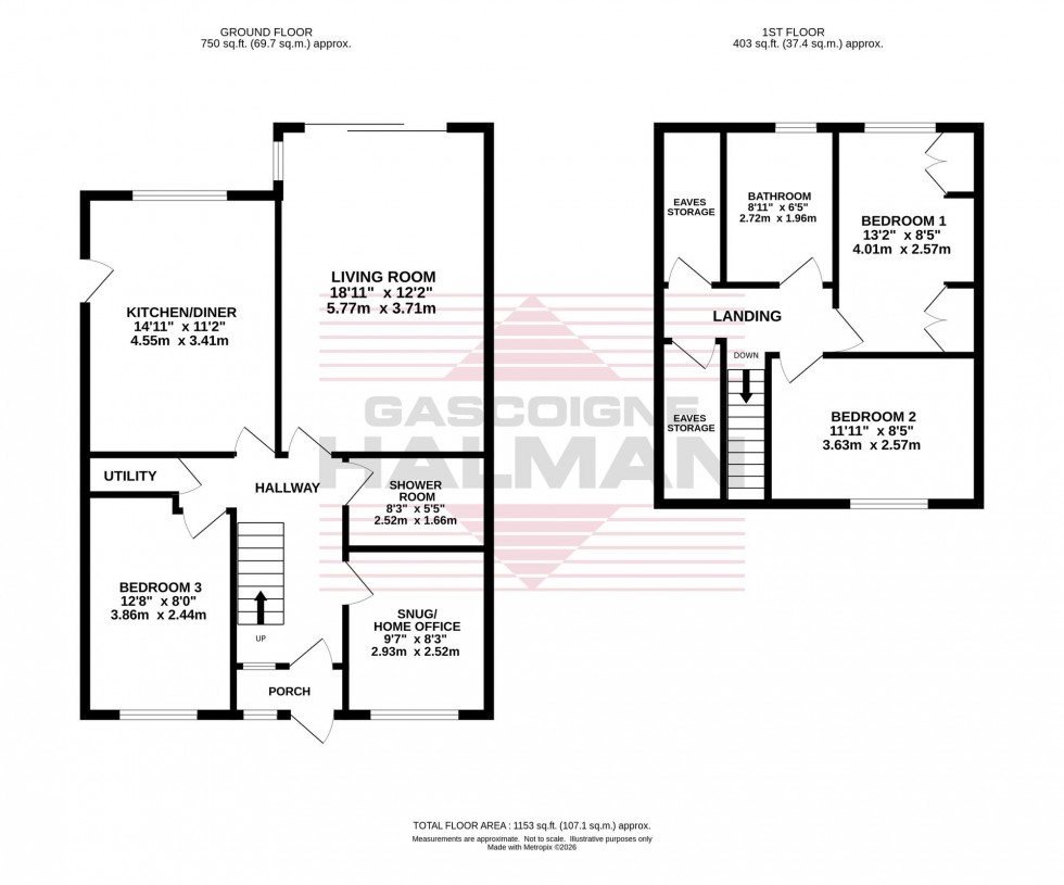 Floorplan for Victoria Way, Bramhall, SK7